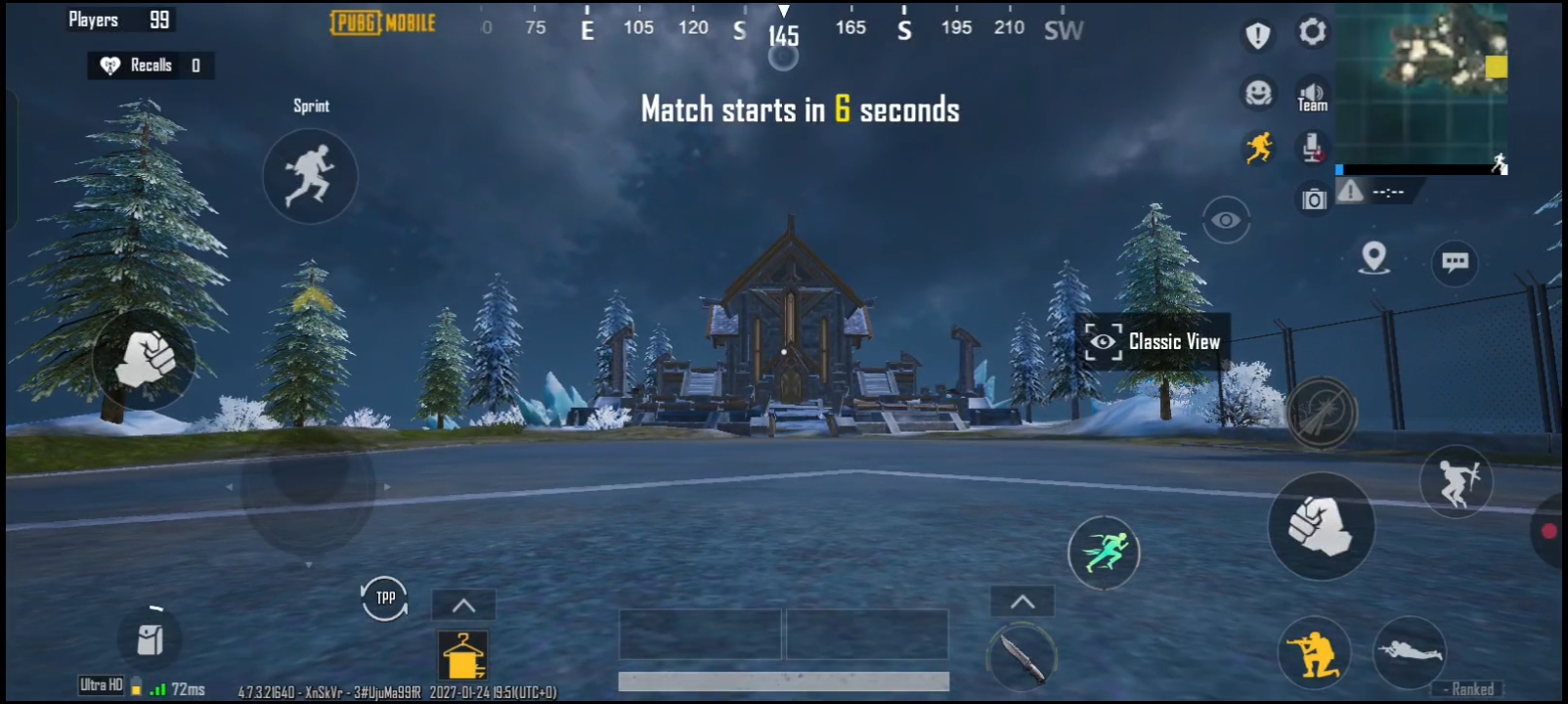 New wings feature in PUBG MOBILE 4.7 and BGMI Winter Theme Mode gameplay
