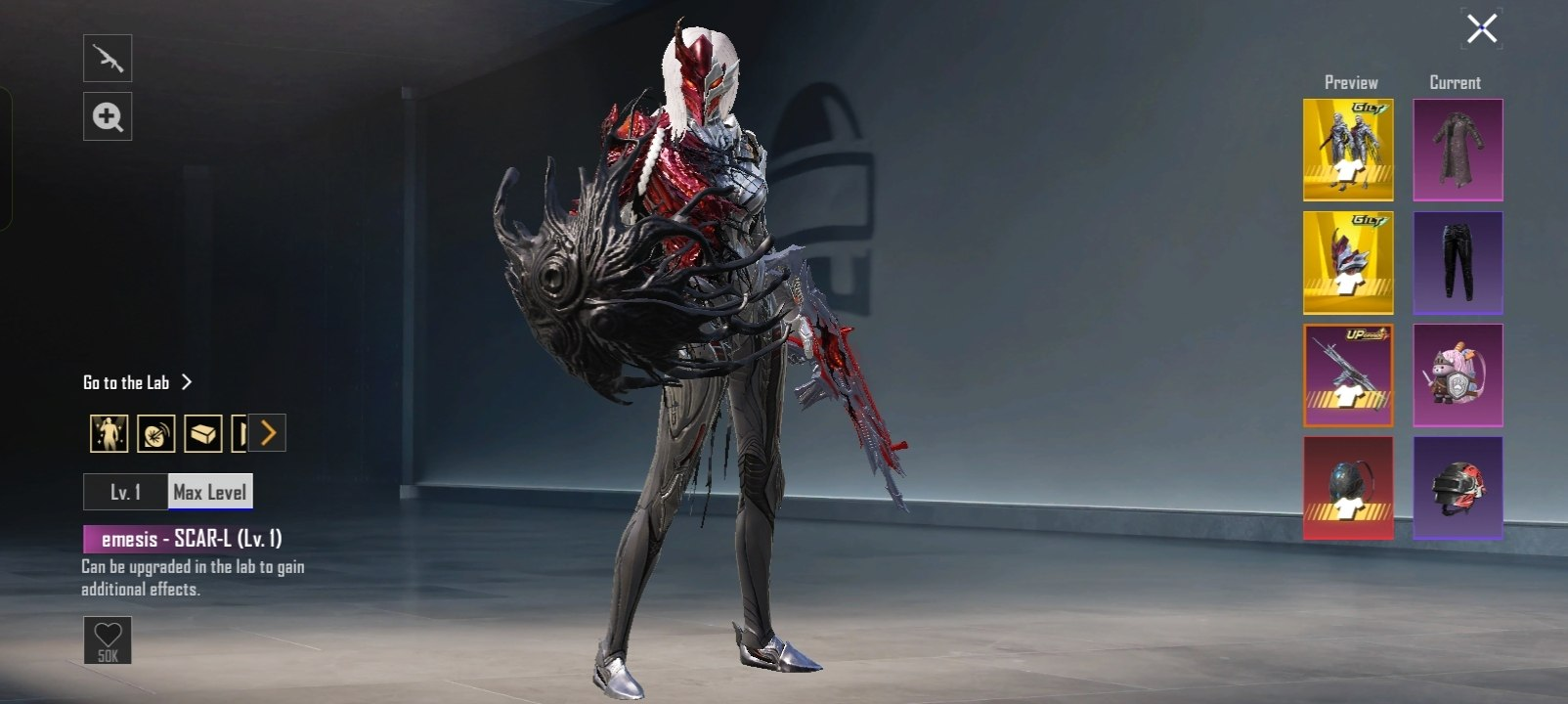 Bloodstained Nemesis Scar-L, known as Crimson Nemesis in BGMI, preview 2