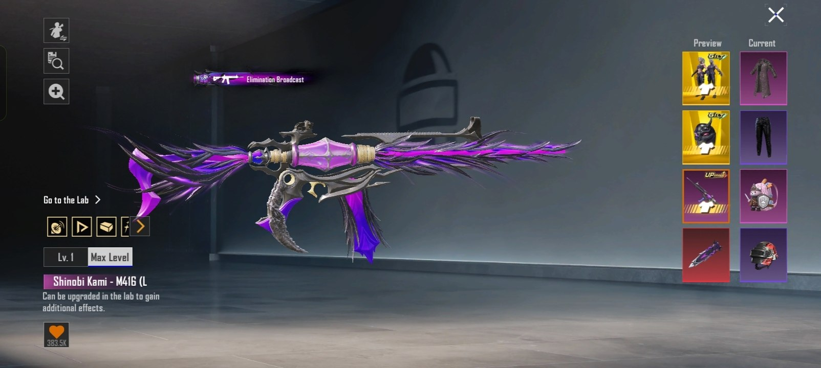 Shinobi Kami M416 weapon skin preview 1